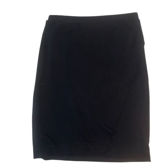 Max Studio Women's Black Mini Skirt Size L Casual Solid Short - Picture 1 of 5